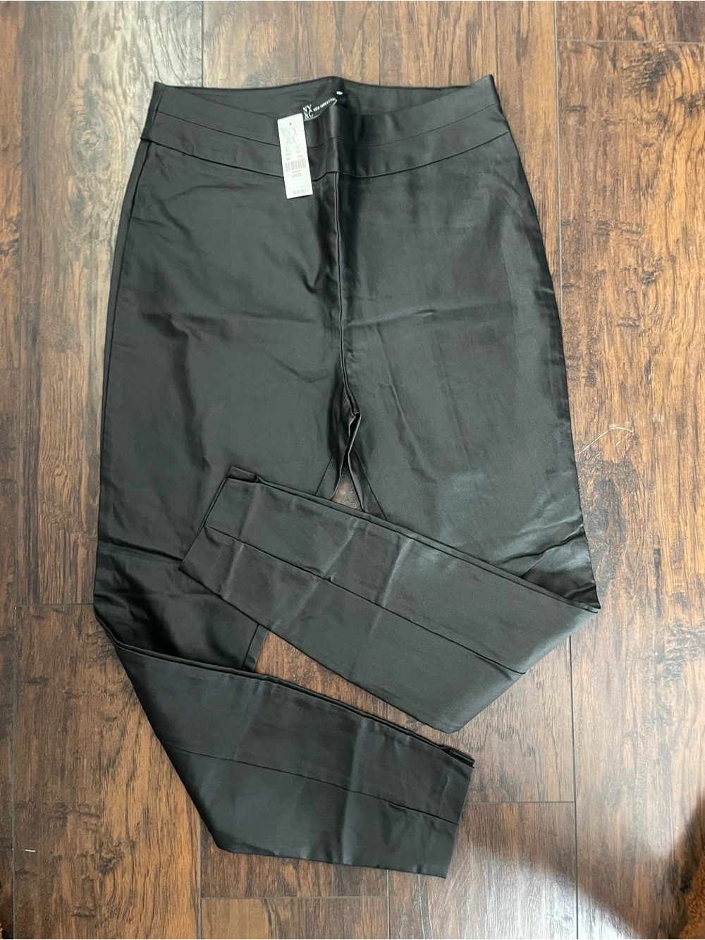 Black Pull-On Ponte leather like  Leggings